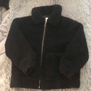 Sherpa/Teddy Jacket From Garage in Black
